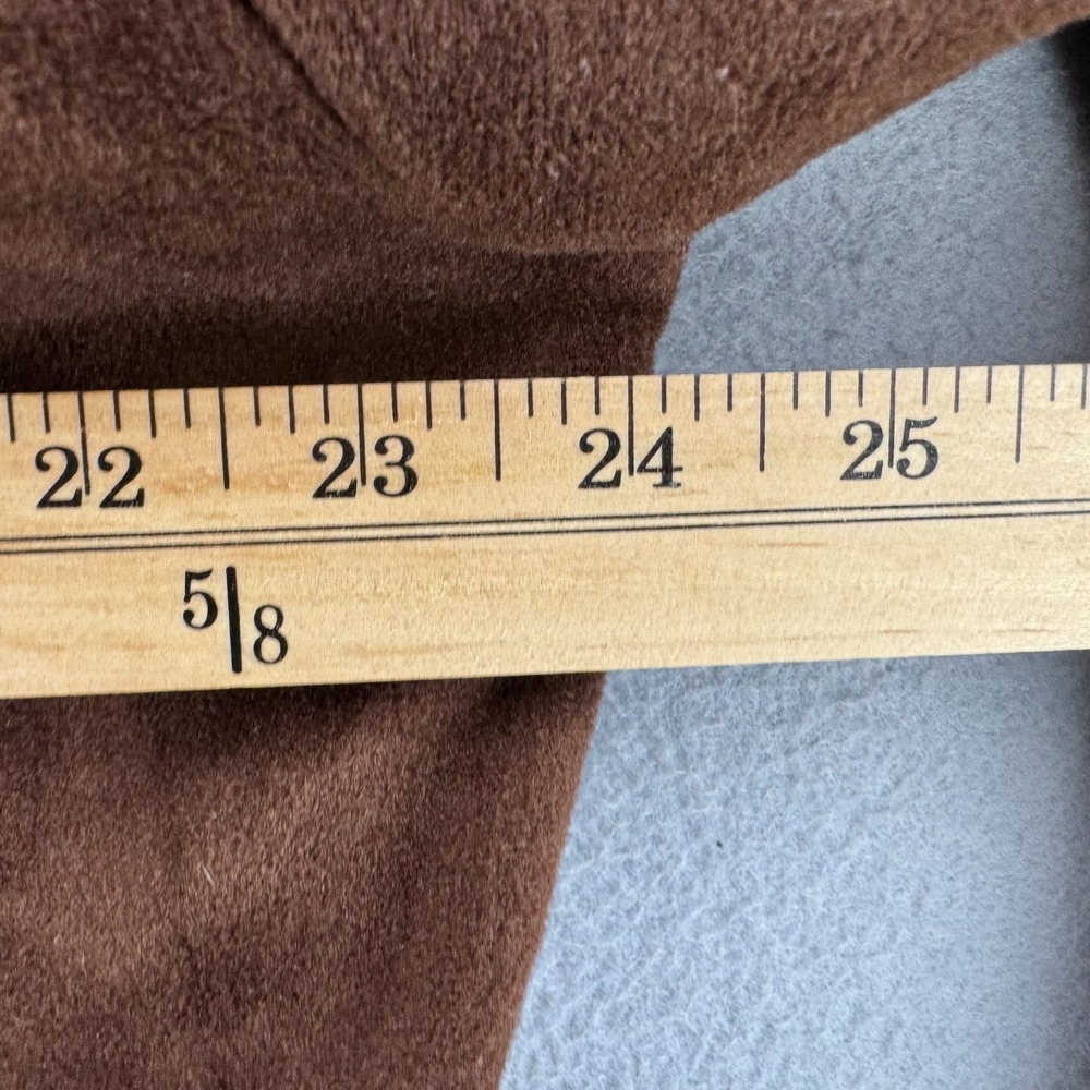 Vintage 70s Lee Shirt Mens Large Brown Velvet Western Button Up Long Sleeve - Picture 13 of 16
